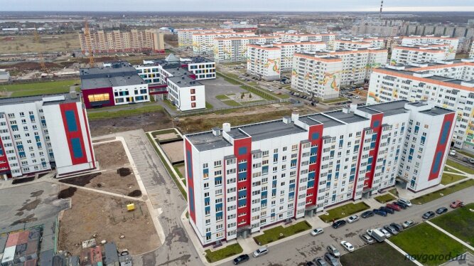 Микрорайон «Ивушки» — застройщик ЗАО «Проектстрой». Фото из архива интернет-портала «Новгород.ру» ©