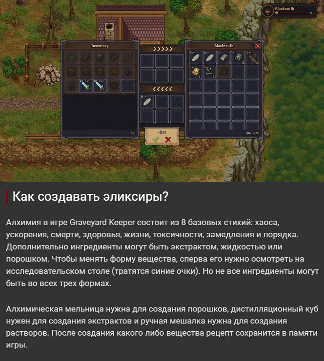 Алхимический стол в graveyard keeper