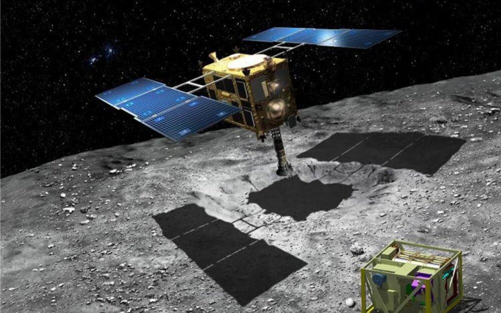 Автоматическая межпланетная станция Хаябуса-2. Изображение: JAXA.
