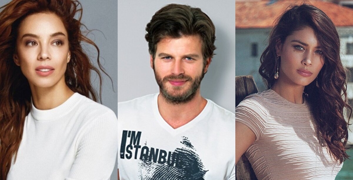 Актриса Азра Акин, актер Кыванч Татлытуг, модель Флоранс Юджин