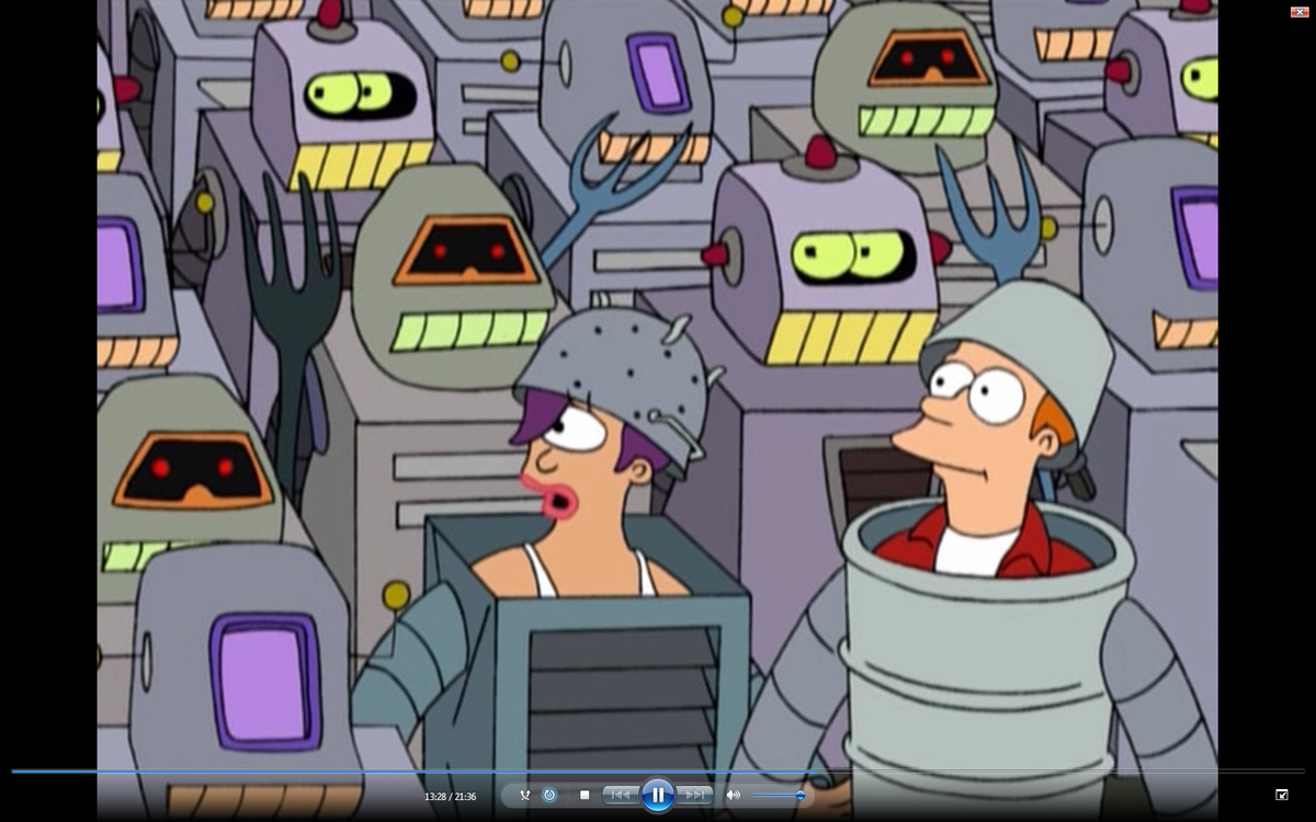 Скриншот из мутьсериала "Futurama"