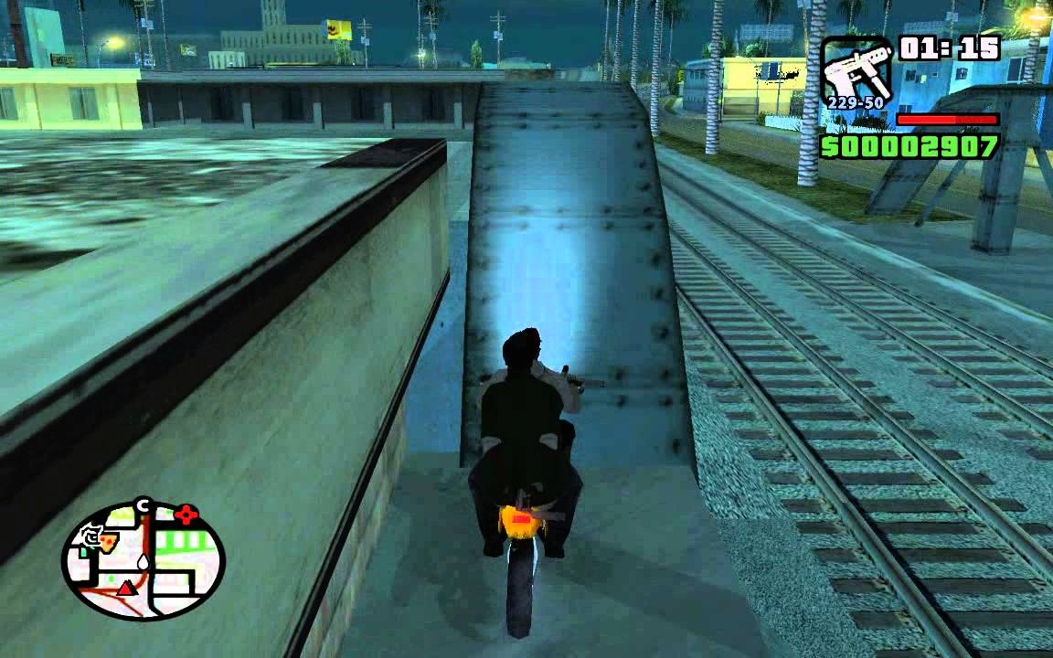 В этом месте имеется возможность запрыгнуть на поезд, но для начала его нужно обязательно обогнать.