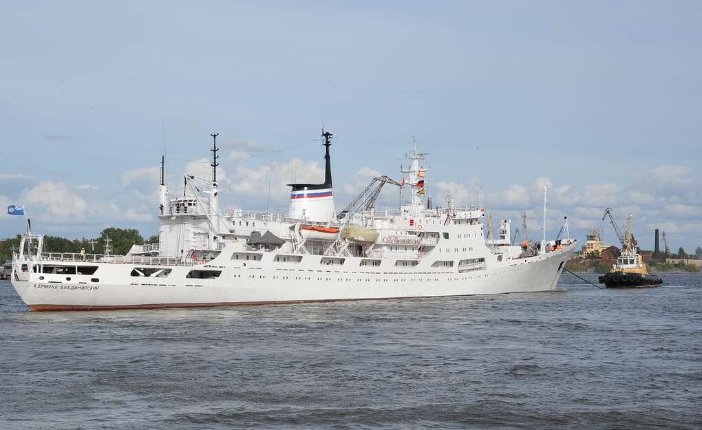 Океанографическое исследовательское судно Балтийского флота “Адмирал Владимирский”. Фото ИТАР-ТАСС/ Юрий Белинский
