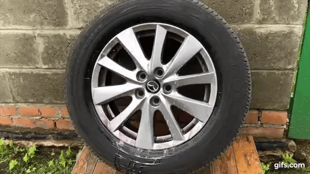 Так это выглядит по стороны на примере дисков от Mazda