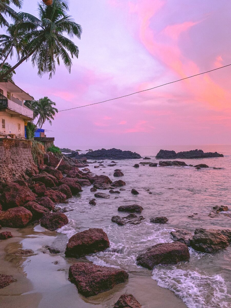 Вид из Cliff restaurant Arambol