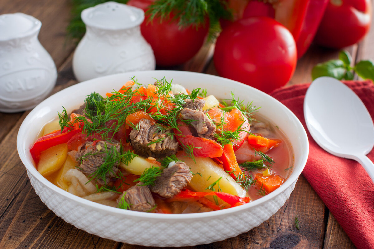 Жаркоп – тушеная баранина с картофелем по узбекскому рецепту