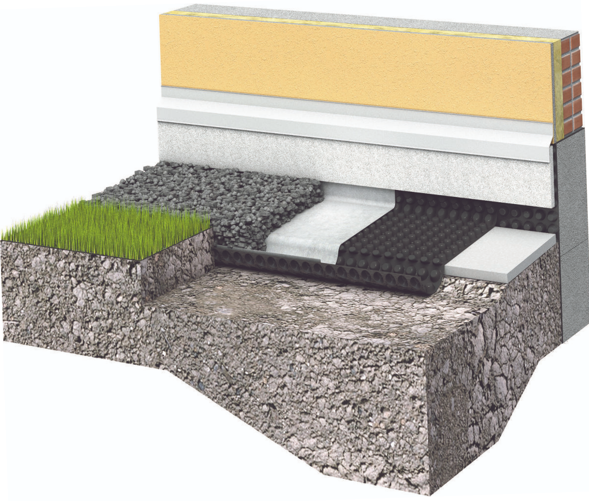 Система гибкой отмостки от Технониколь.