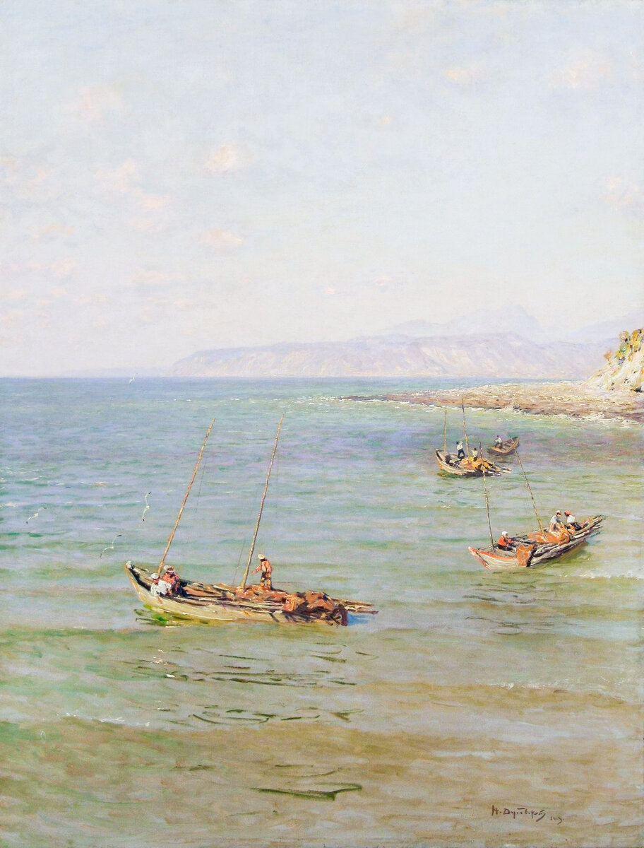 Н.Н. Дубовской. Черноморское побережье. 1912. Холст, масло. Вологодская областная картинная галерея