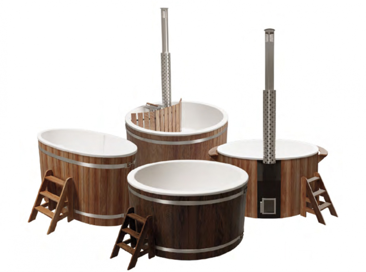 Различные модели композитных купелей