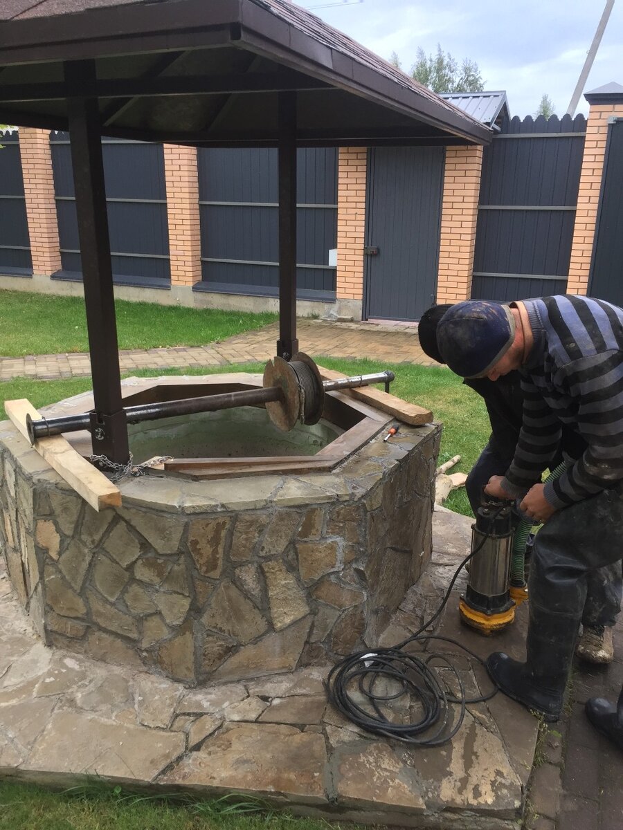 Подготовка к чистке колодца