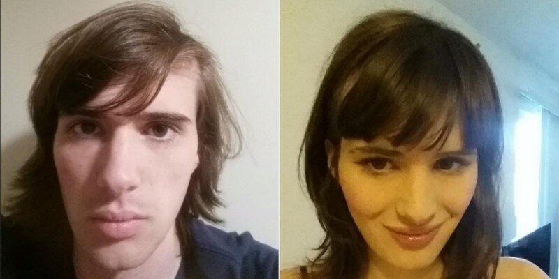   Американская студентка-трансгендер поделилась снимками из своего фотодневника, которые запечатлели ее превращение из парня в девушку за 17 месяцев заместительной гормональной терапии.