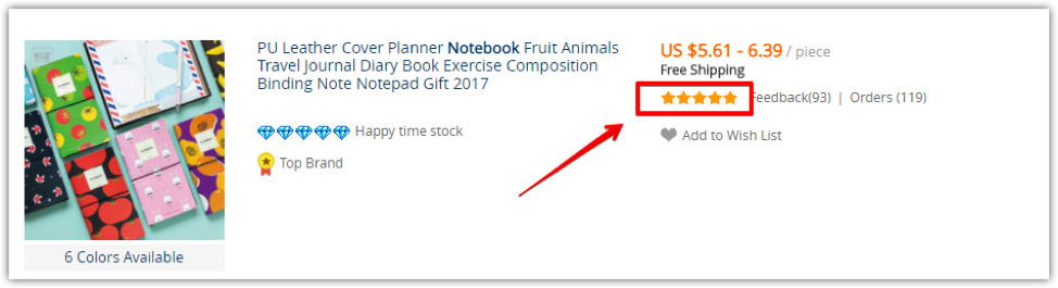 Рейтинг продавца на Алиэкспресс