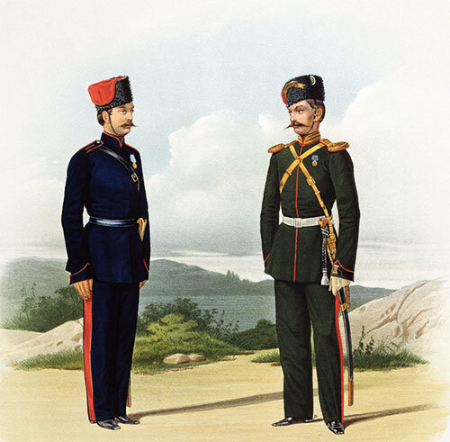 К. Пиратский. Казак Донского Войска и Обер-Офицер Донской Конно-Артиллерийской № 2 батареи