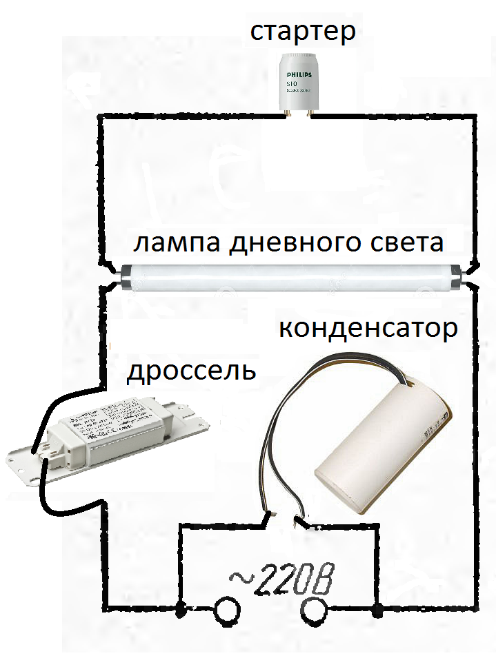 Стартер ST 151 SCHP 1200 (4-22 W 004686) 127V (S2) для ламп 18W