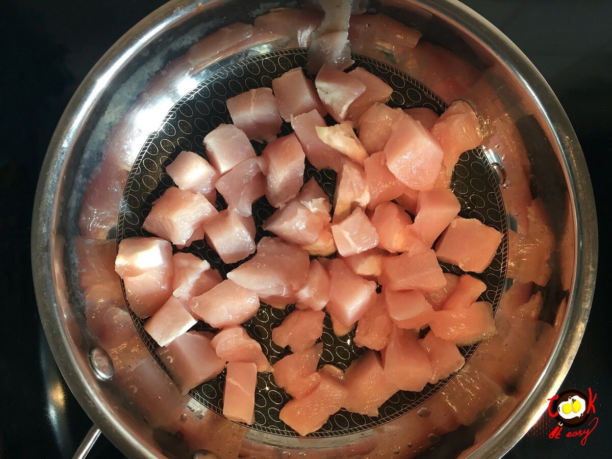 свинина в сливочном соусе с грибами на сковороде рецепт | Дзен