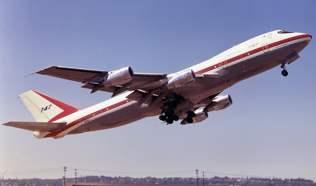 Первый полёт Boeing 747. 9 февраля 1969 года. Фото: Boeing