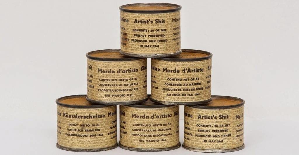 Artist's Shit. Произведено Пьером Мандзони.