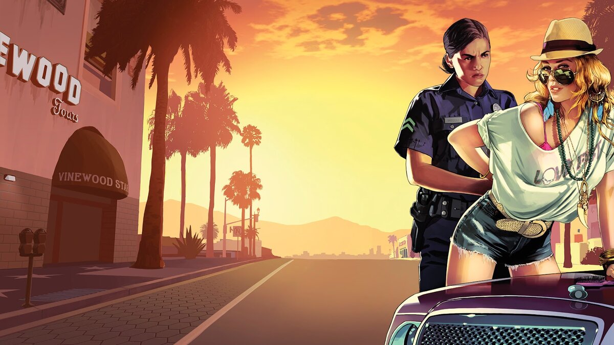 Арт изображения игры Grand Theft Auto.