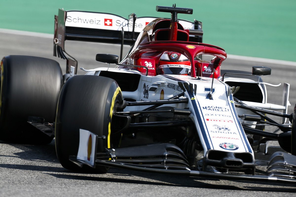 Кими Райкконен за рулём Alfa Romeo C38 на Гран-при Германии 2019 года