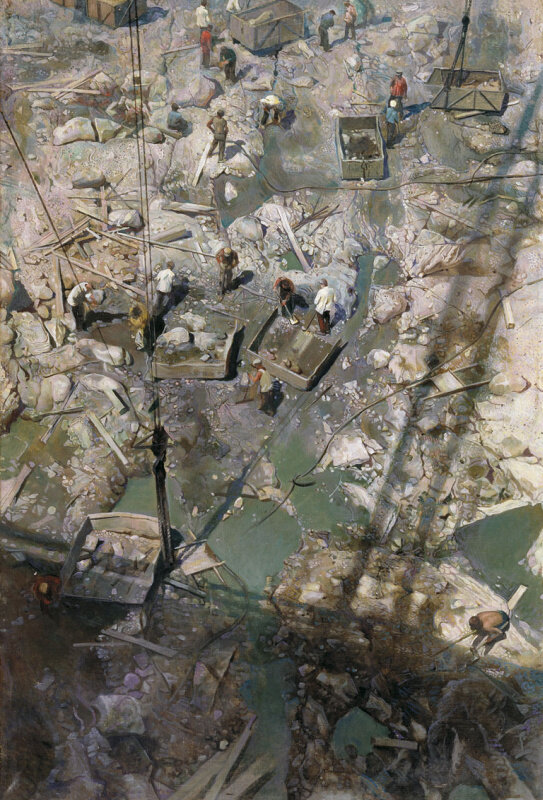 Исаак Бродский. Днепрострой. 1932