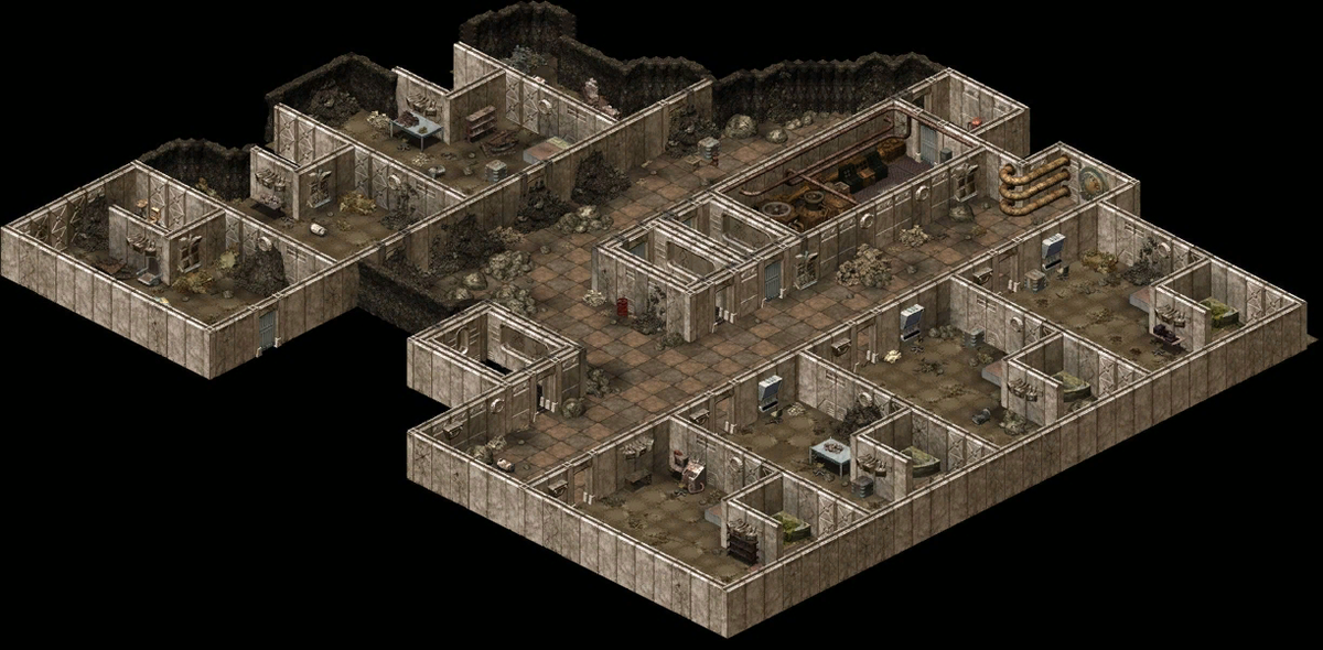 Карта старого убежища kingdom. Fallout 2 Vault 13 Map. Фоллаут убежище 101. Убежища фоллаут план. Карта убежищ Fallout