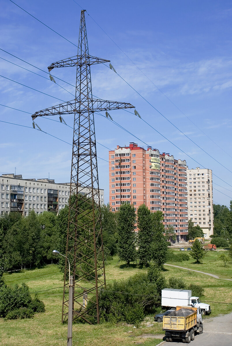 ЛЭП в городском пейзаже. Фотоальбом. Санкт-Петербург | Беглым взглядом |  Дзен