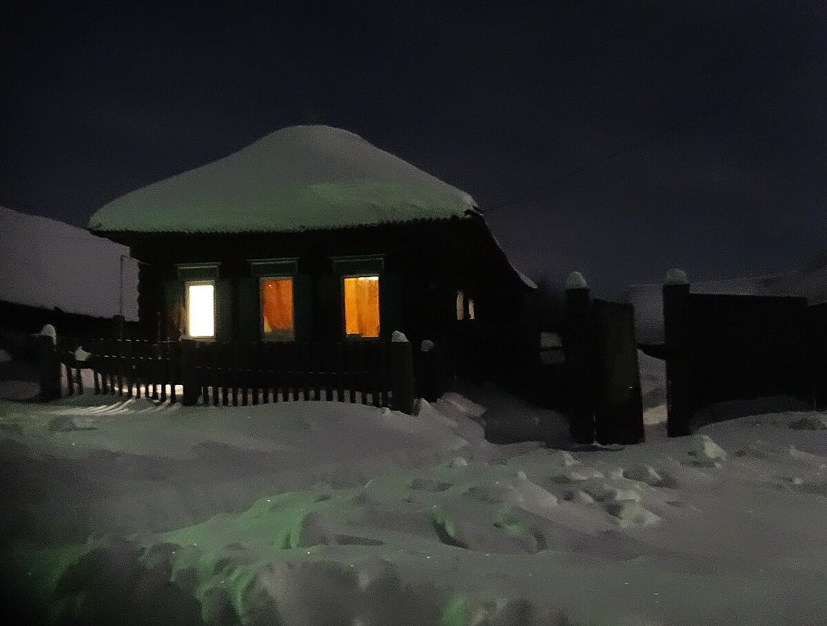 мой домик в зимних просторах