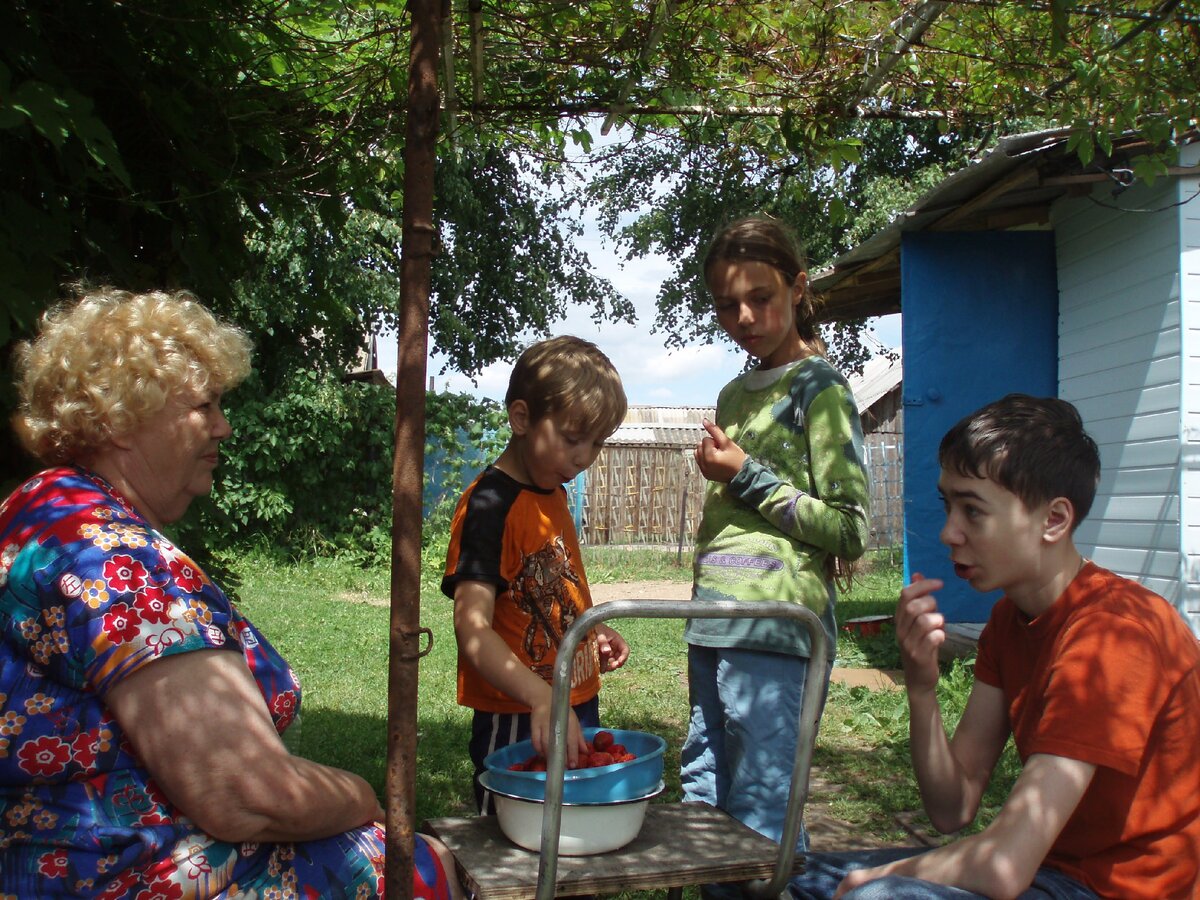 Внуки приехали