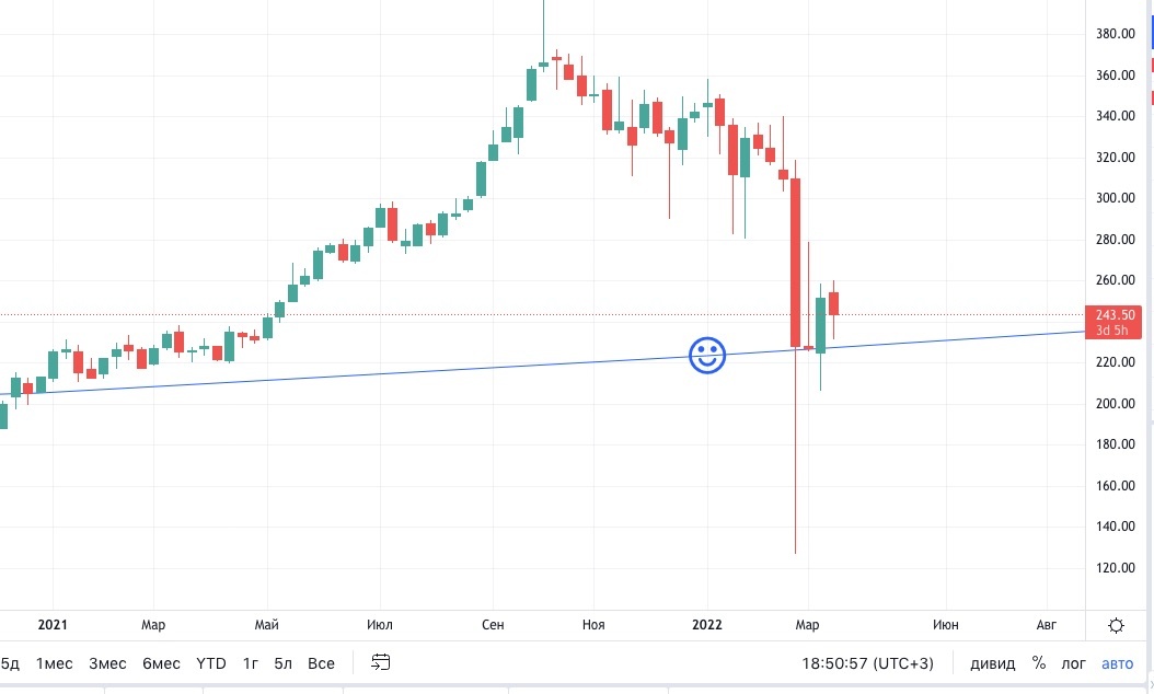 243,50 - В ЗОНЕ ИНВЕСТИЦИОННОЙ СТОИМОСТИ