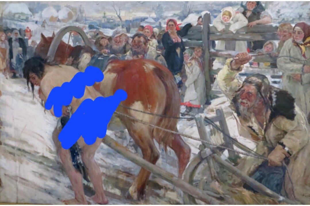 Картина "Вывод". Художник Александр Бучкури.