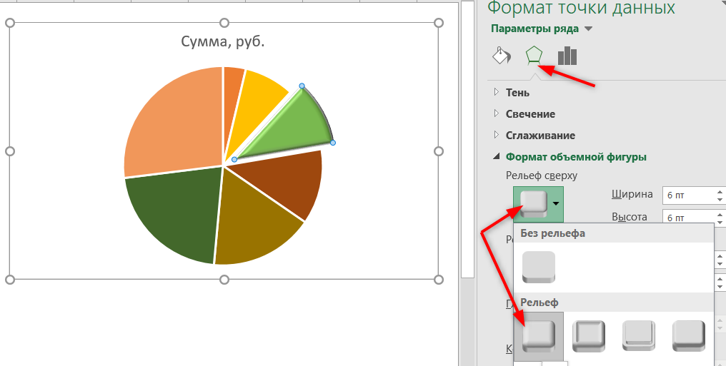 Сделать кольцевую диаграмму онлайн