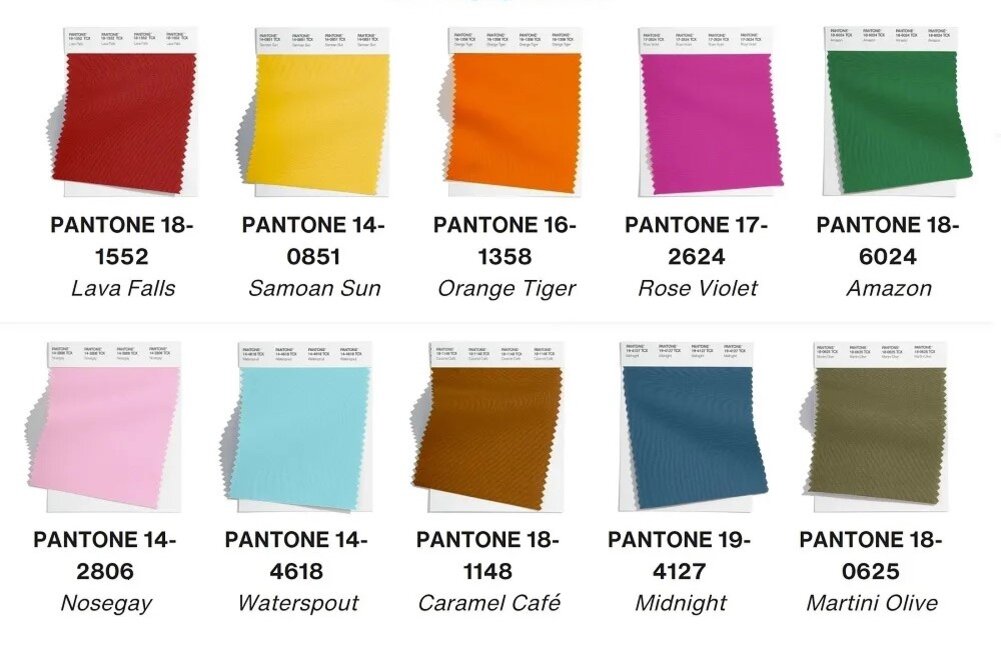 Модные цвета института цвета Pantone на осень-зиму 2022/2023
