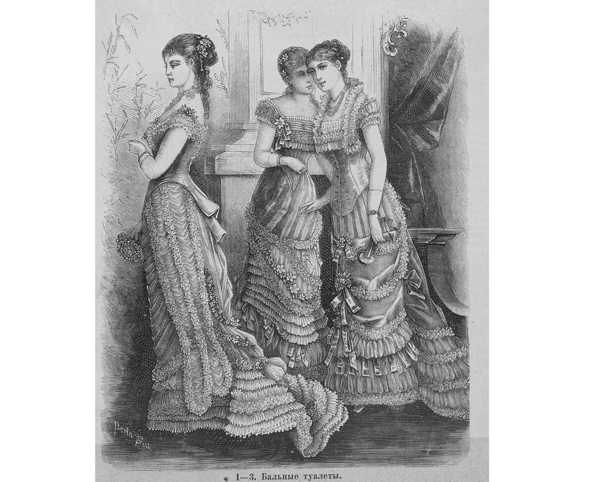 Иллюстрация из журнала "Модные свет", 1878