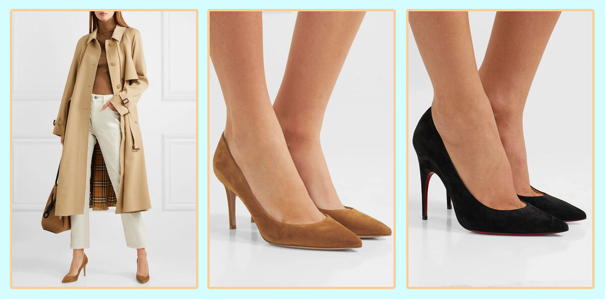 Туфли GIANVITO ROSSI, CHRISTIAN LOUBOUTIN