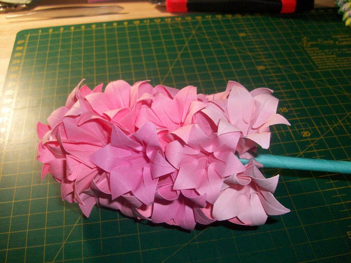 Цветок из бумаги (модульное оригами)