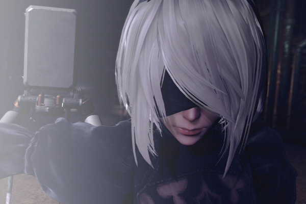 Персонаж 2B из nier: Automata