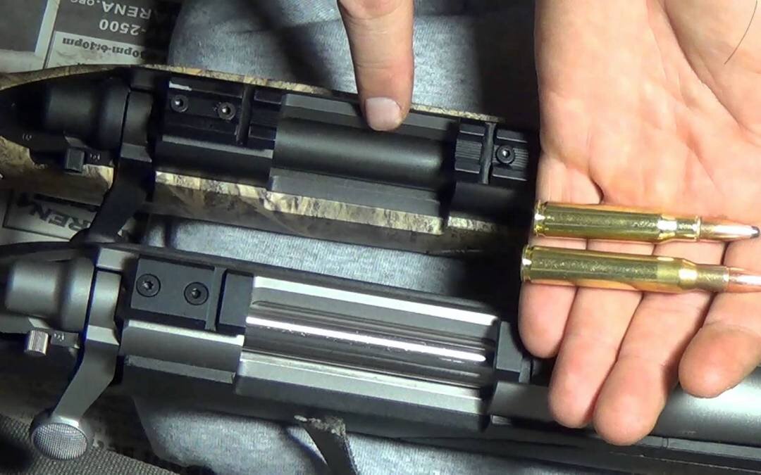 Затвор с коротки и длинным ходом наглядно