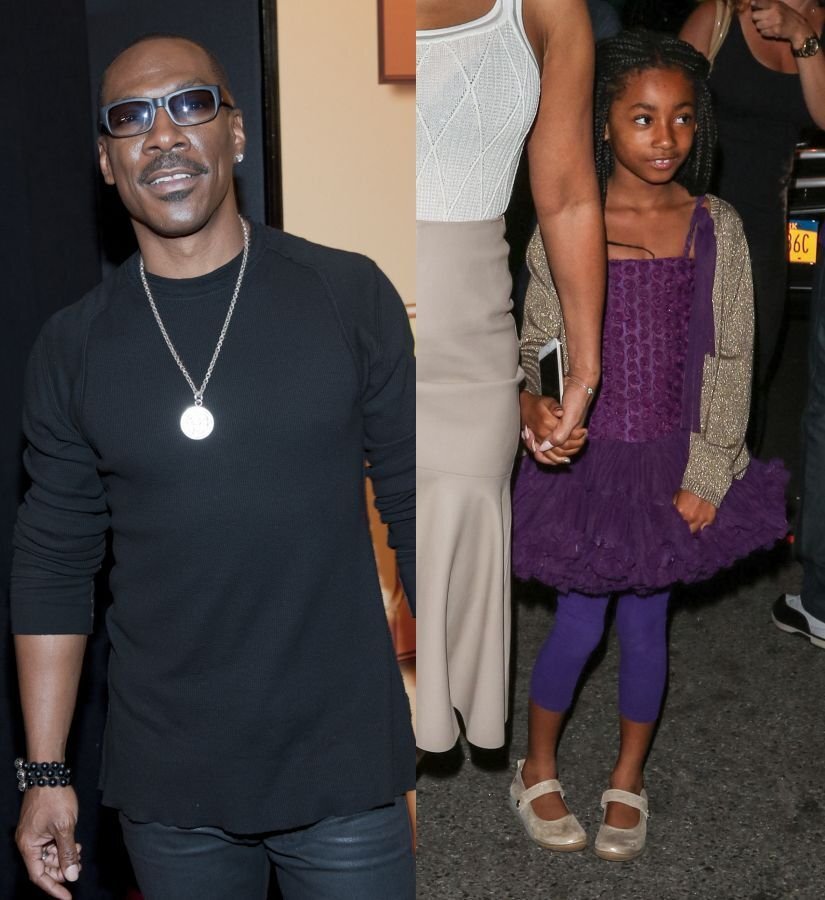 Эдди Мерфи и  его дочь Энджел Айрис