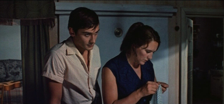 Владимир Тихонов и Нона Мордюкова, Кадр из фильма "Русское поле".