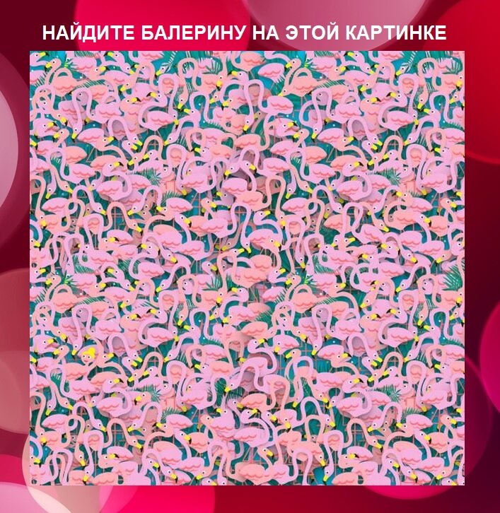 Головоломка - найдите балерину