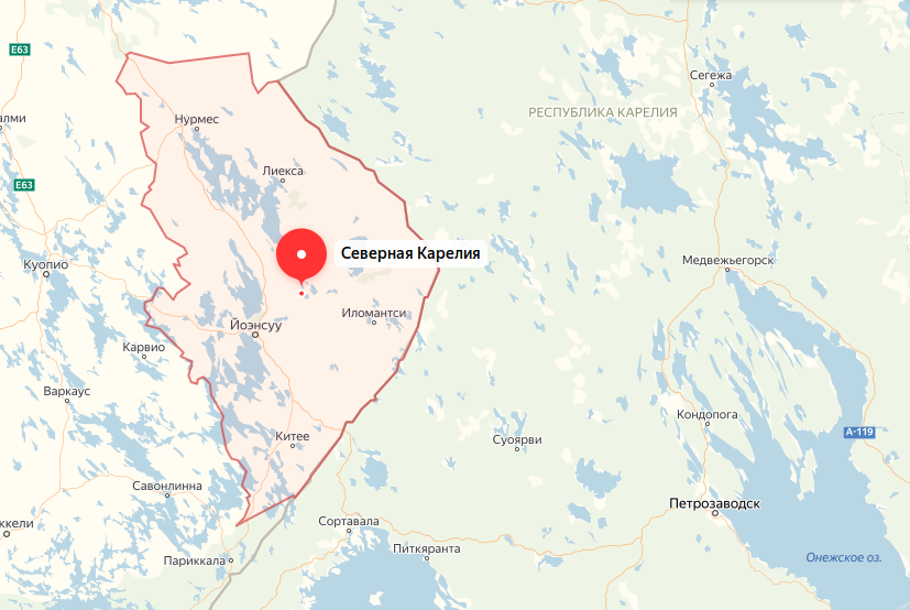 Карта сортавала карелия