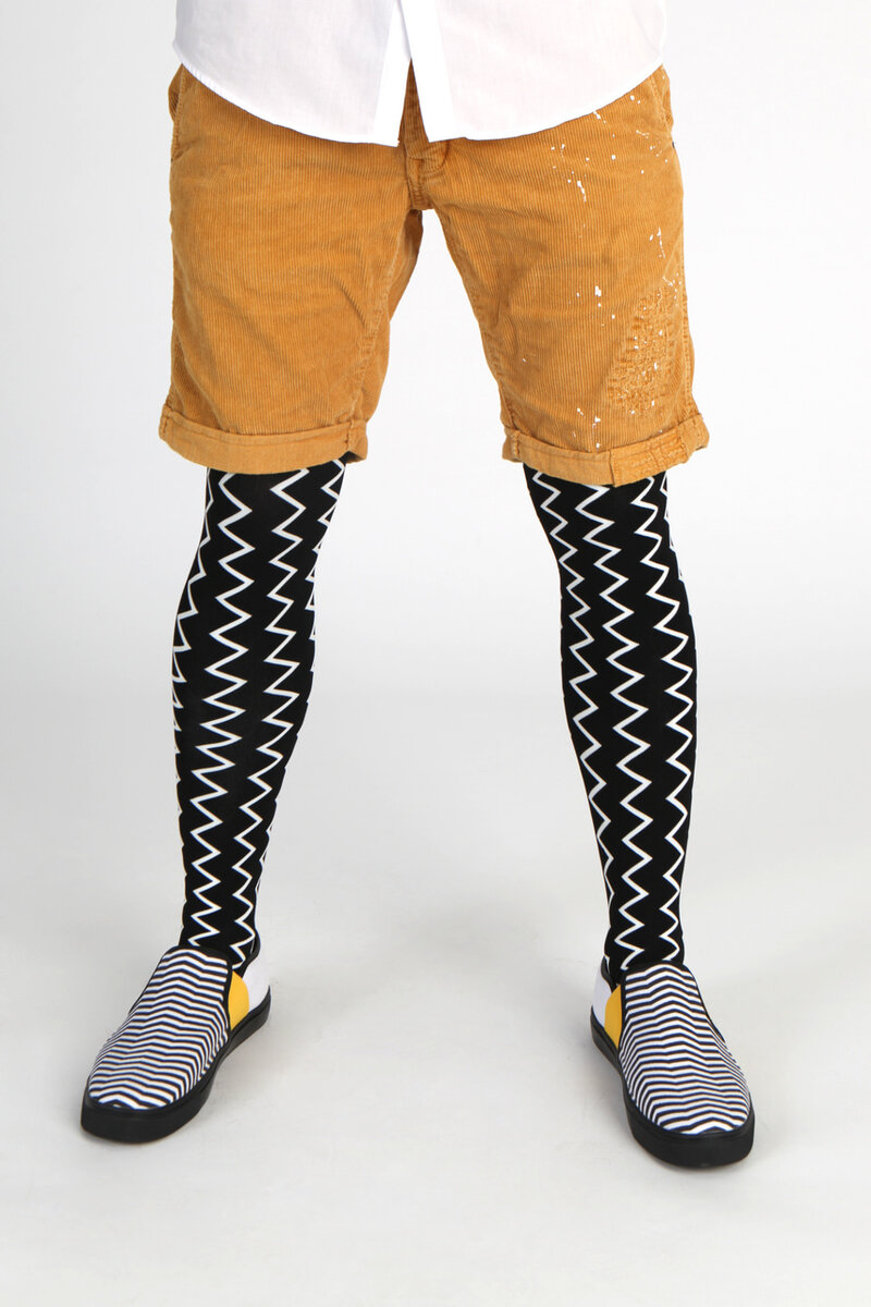 Колготки с рисунком под шорты