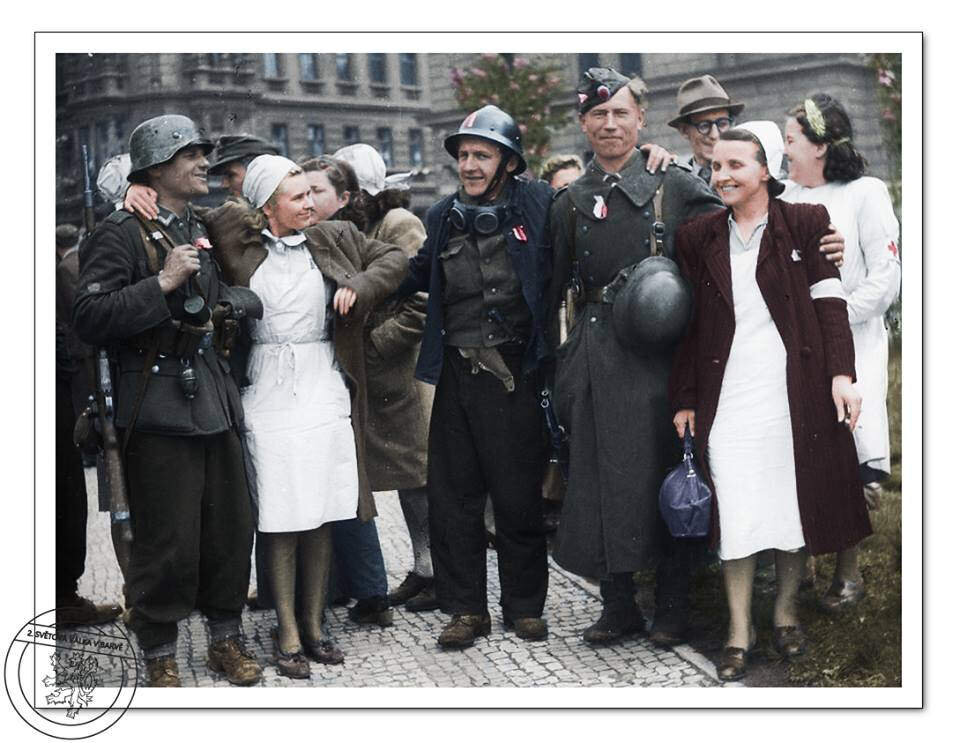 "Власовцы" в восставшей Праге.