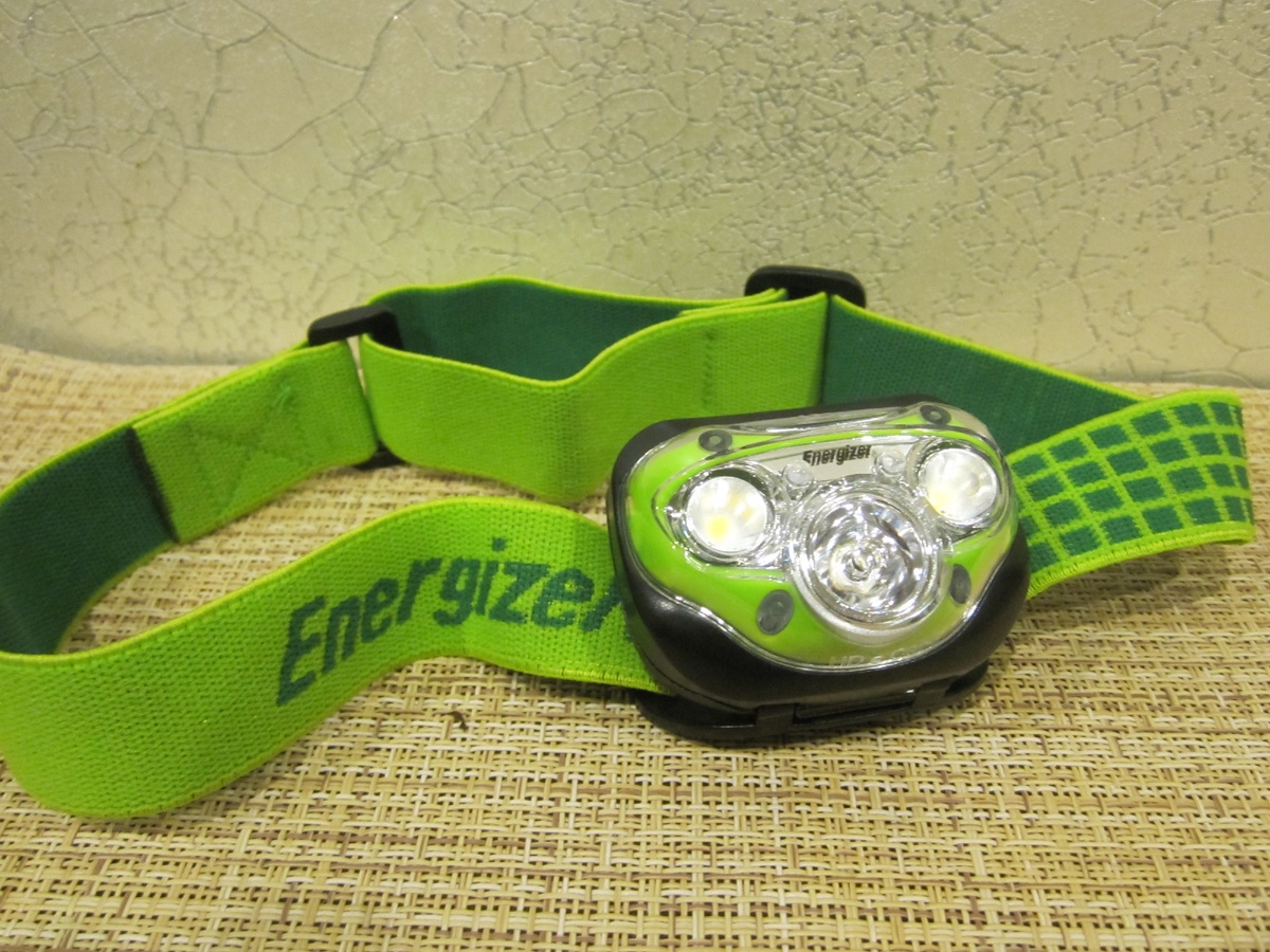 Фонарь налобный ENERGIZER Headlight Vision HD (фото автора)