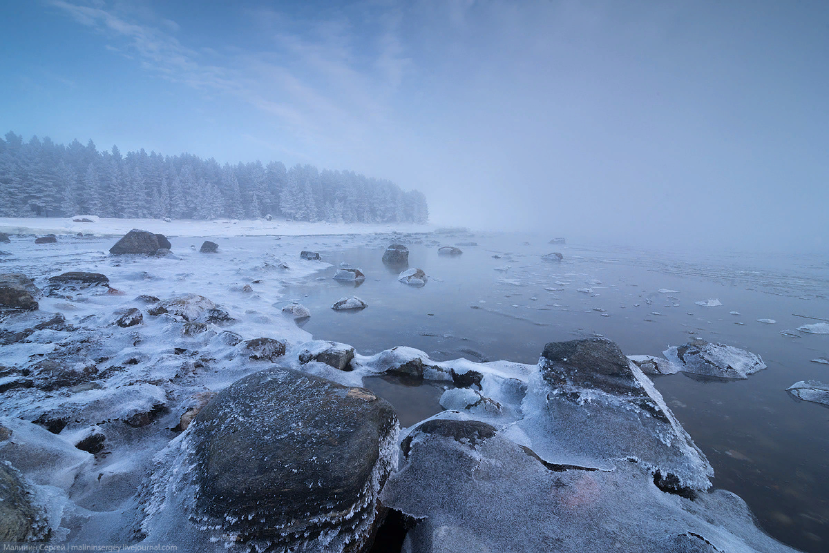 Зимнее белое море