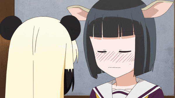 ГИФ'ка из аниме: почти, как лемминг, только примат.