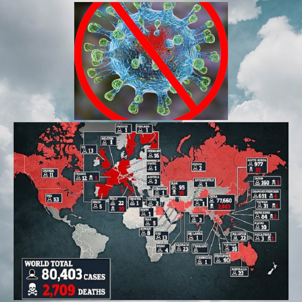 Карта распространения коронавируса. Изображение взято с сайта Яндекс картинки