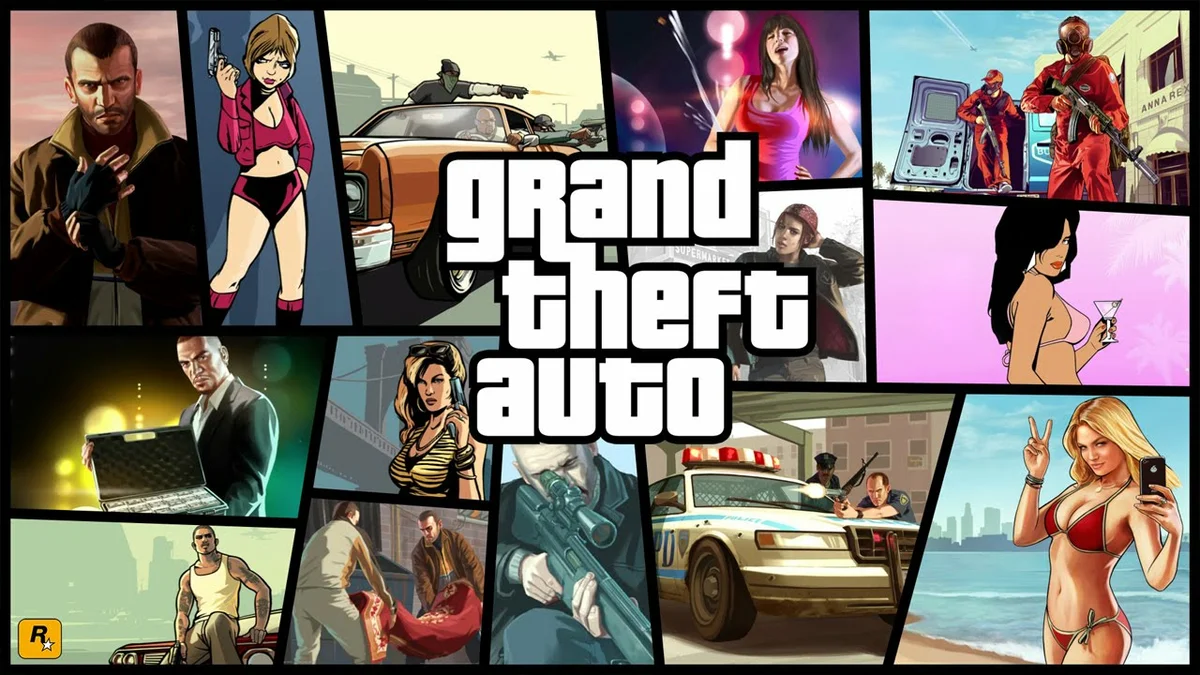 Серия игр Grand Theft Auto.