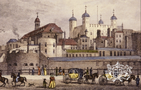 Рисунок с видом старого Тауэра