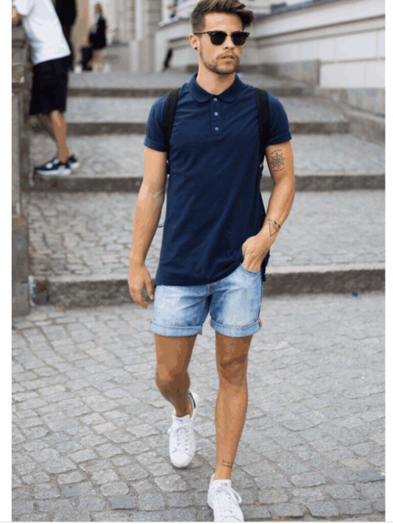 Cargo shorts outfit men